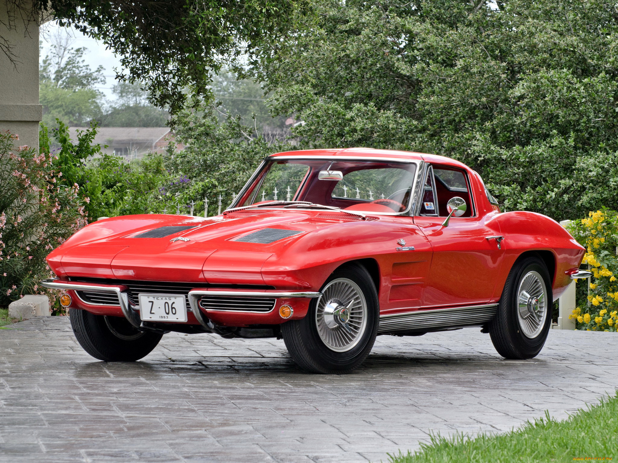 corvette sting ray z06 1963, , corvette, z06, sting, ray, red, 1963